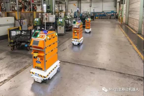 福特汽車工廠內(nèi)的移動機器人應(yīng)用