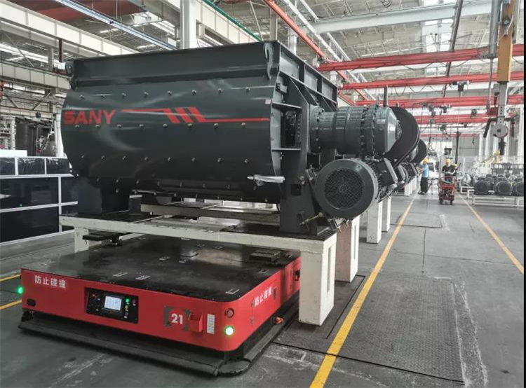 數臺20噸重載AGV，三豐機器人助力三一打造智能產線